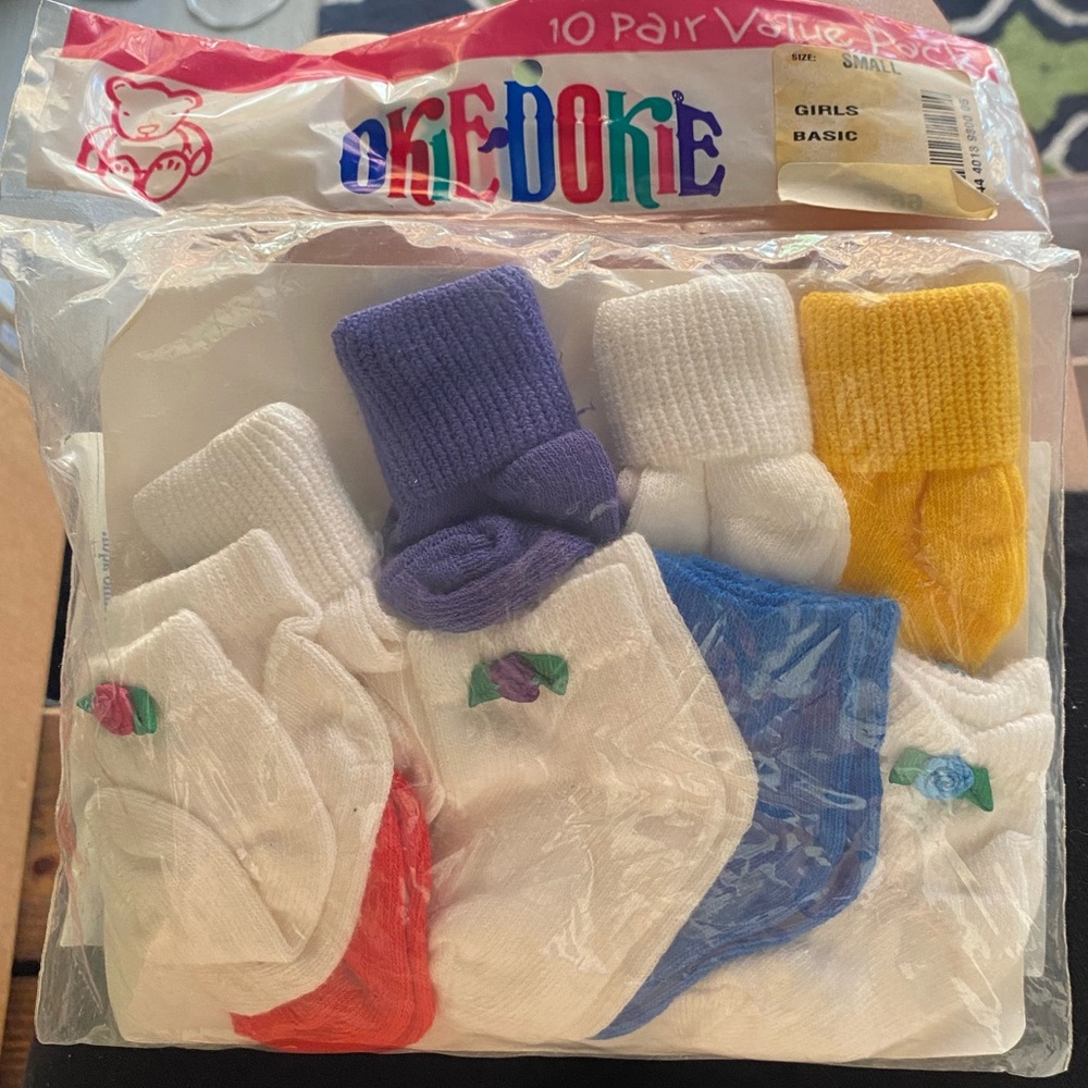 Vintage girls socks set